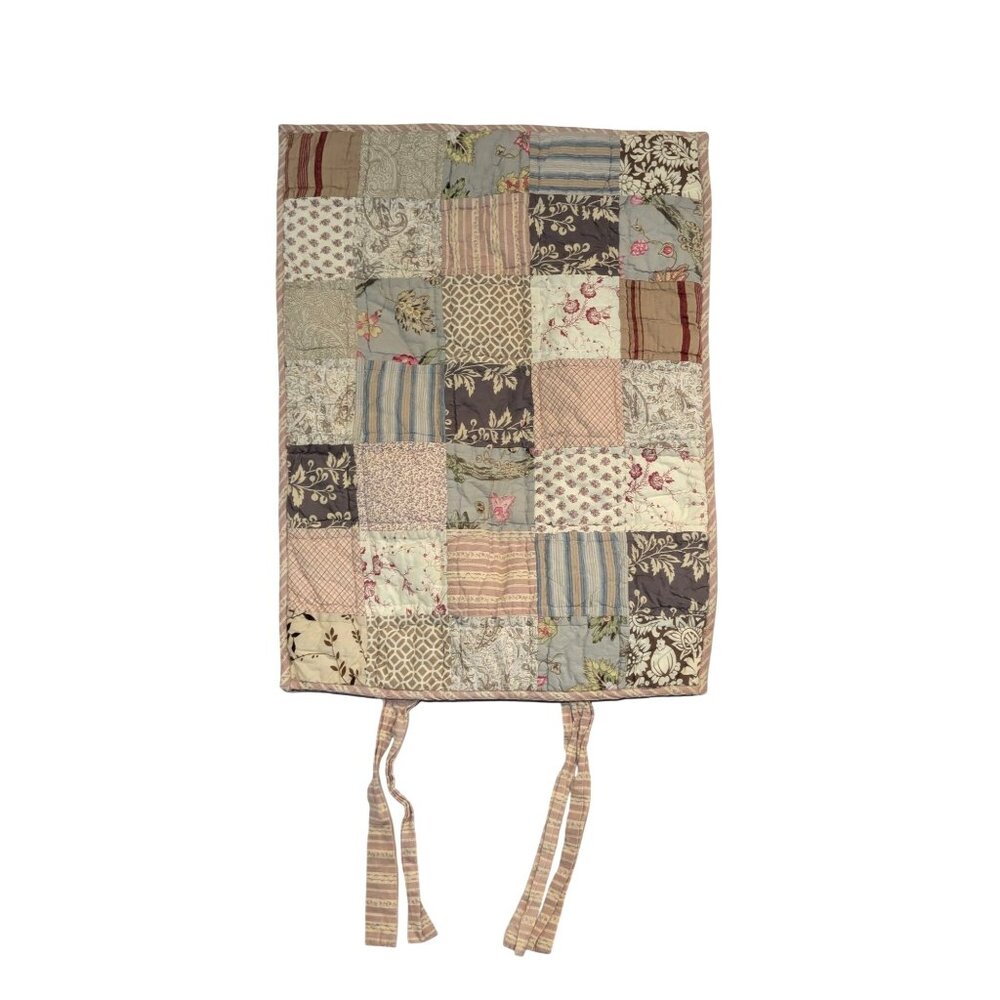 Pottery Barn Quilted Patchwork Pillowcase 20" X 26" 100% Cotton Decorative Cover